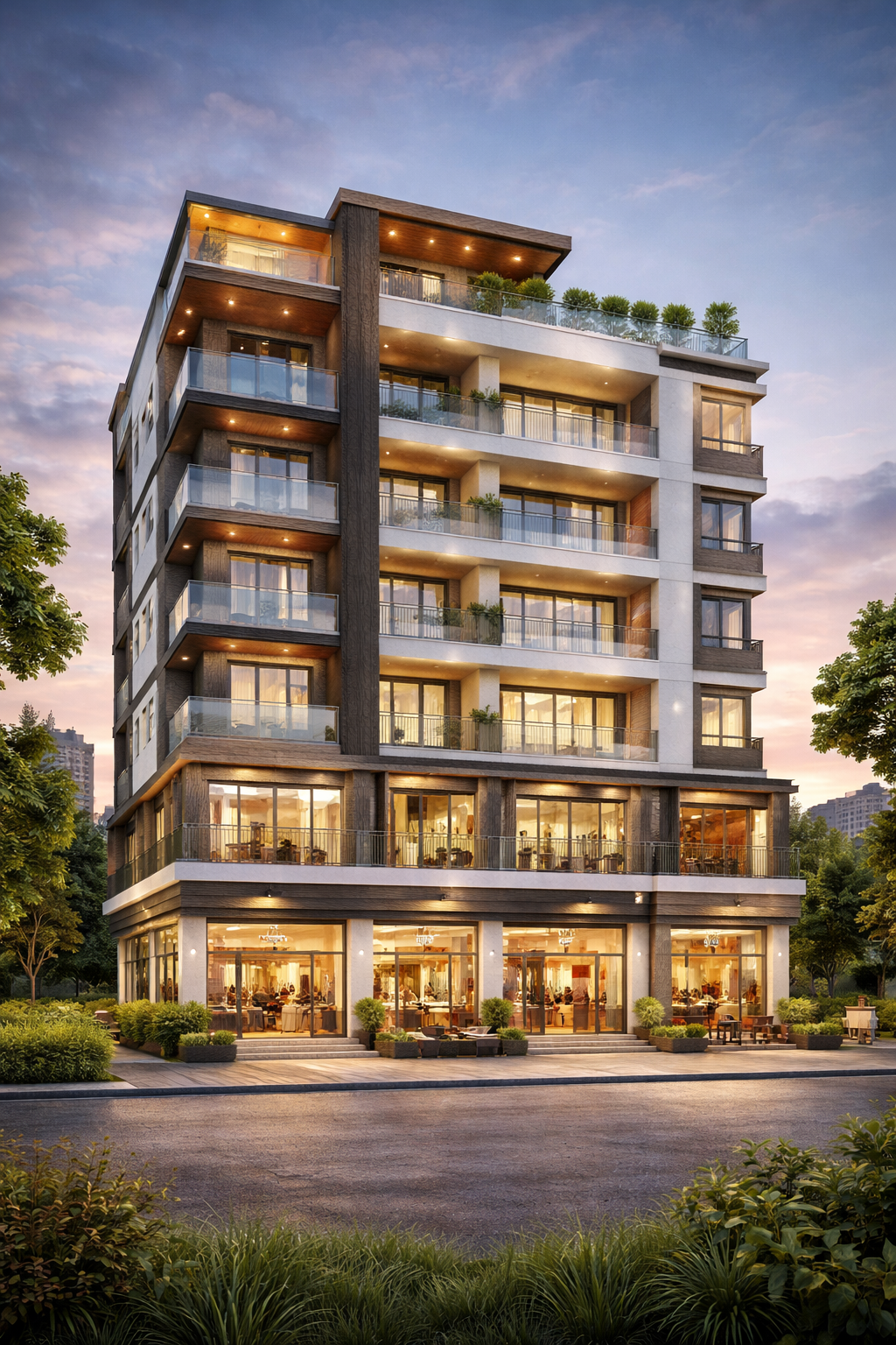 Upcoming high-rise apartments